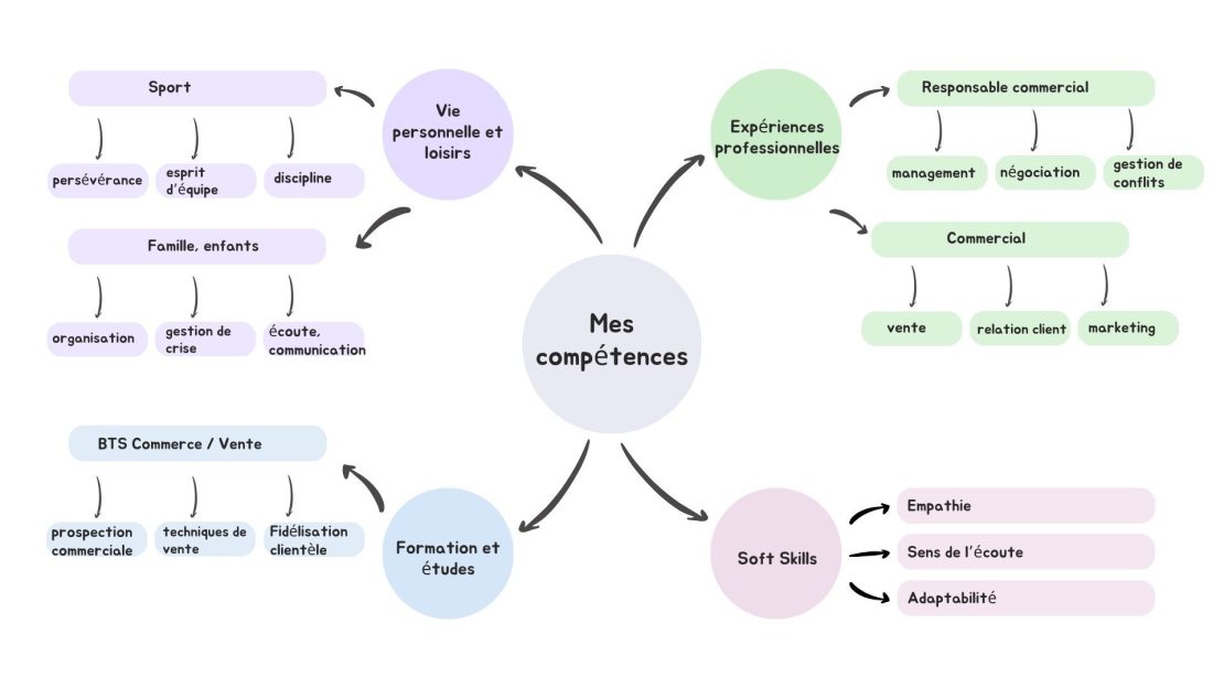 carte mentale compétences
