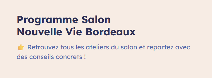 programme salon